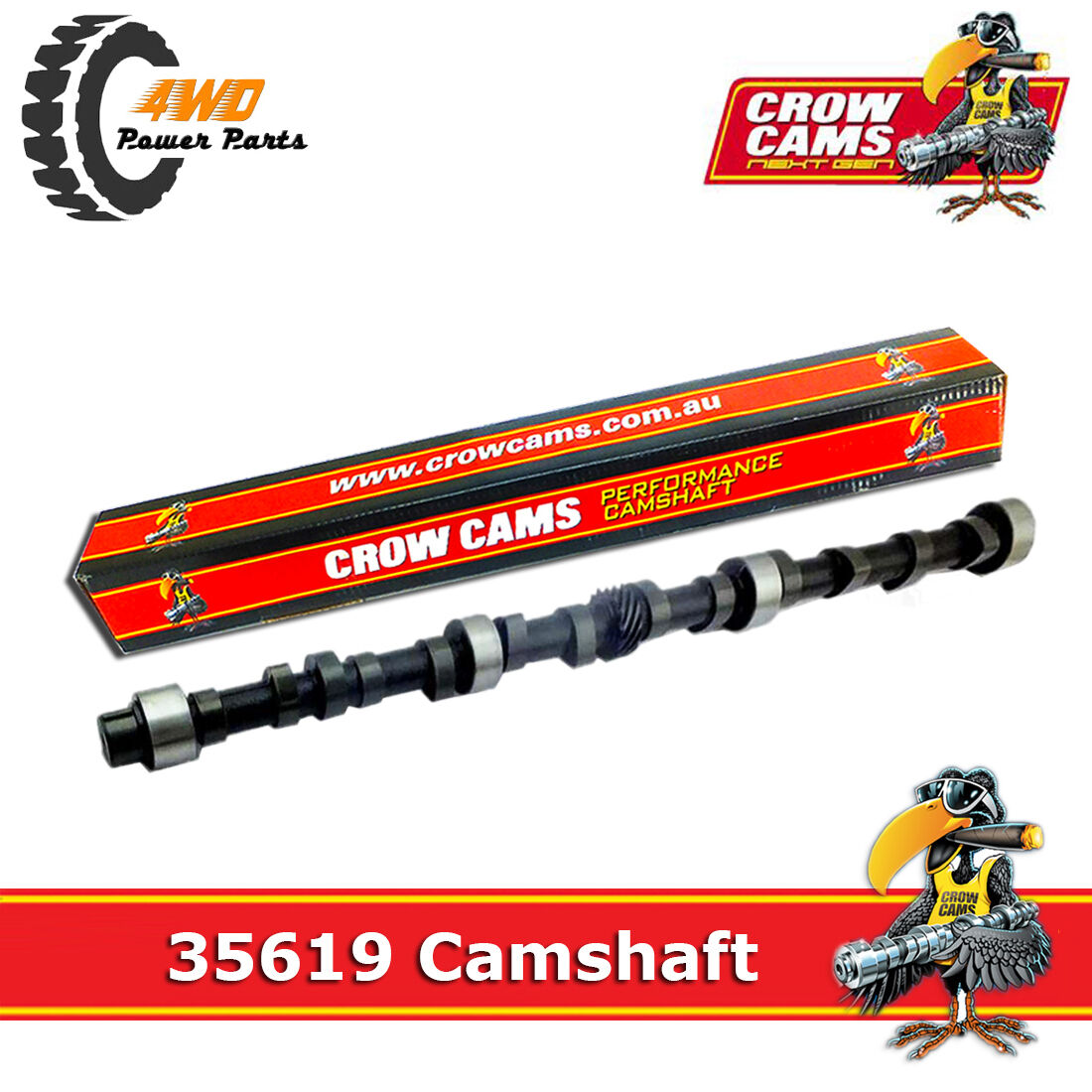Crow Cams 35619 Street Camshaft for Holden 6 Cyl Red Blue Black Commod