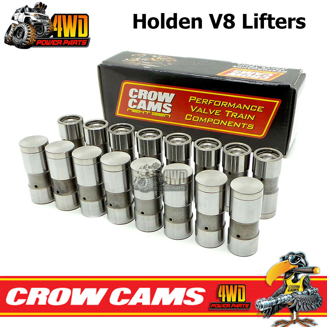 Crow 5761 Aggressive Idle Cam & Lifters for Holden 253 308 V8 Red Blue