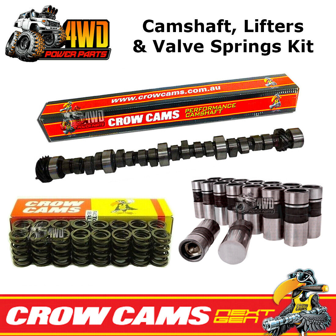 Crow Cam 5761 Aggressive Camshaft, Lifters & Valve Springs for Holden