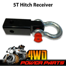 Load image into Gallery viewer, 6 Piece Winch Recovery Kit Snatch Strap Hitch Receiver Bow Shackles Gloves 4WD