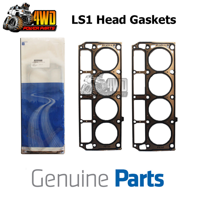 Genuine GM 12498544 LS1 5.7L MLS Head Gaskets Pair Holden Chev V8 1997 - 2006