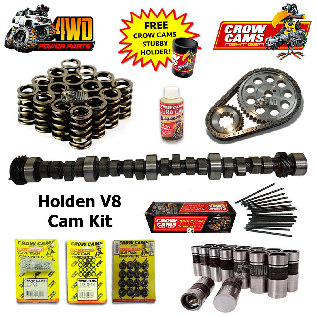 Crow Cams 5761 Aggressive / Lumpy Idle Camshaft Package for Holden V8
