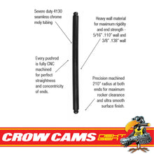 Load image into Gallery viewer, Crow Cams Chrome Moly Pushrods 7.325" Length for LS1 LS2 LS3 LS7 L98 Set x16 PR5732-110