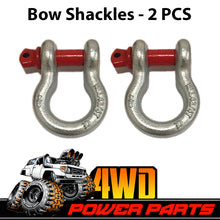 Load image into Gallery viewer, 6 Piece Winch Recovery Kit Snatch Strap Hitch Receiver Bow Shackles Gloves 4WD