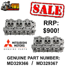 Load image into Gallery viewer, Mitsubishi 6G-74 V6 SOHC Genuine Bare Cylinder Heads PAIR - LEFT/RIGHT HAND