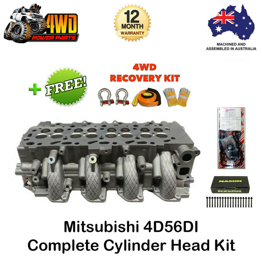 Mitsubishi Triton Challenger 4D56DI Cylinder Head Kit 4 Cyl 16v VRS Gasket Bolts