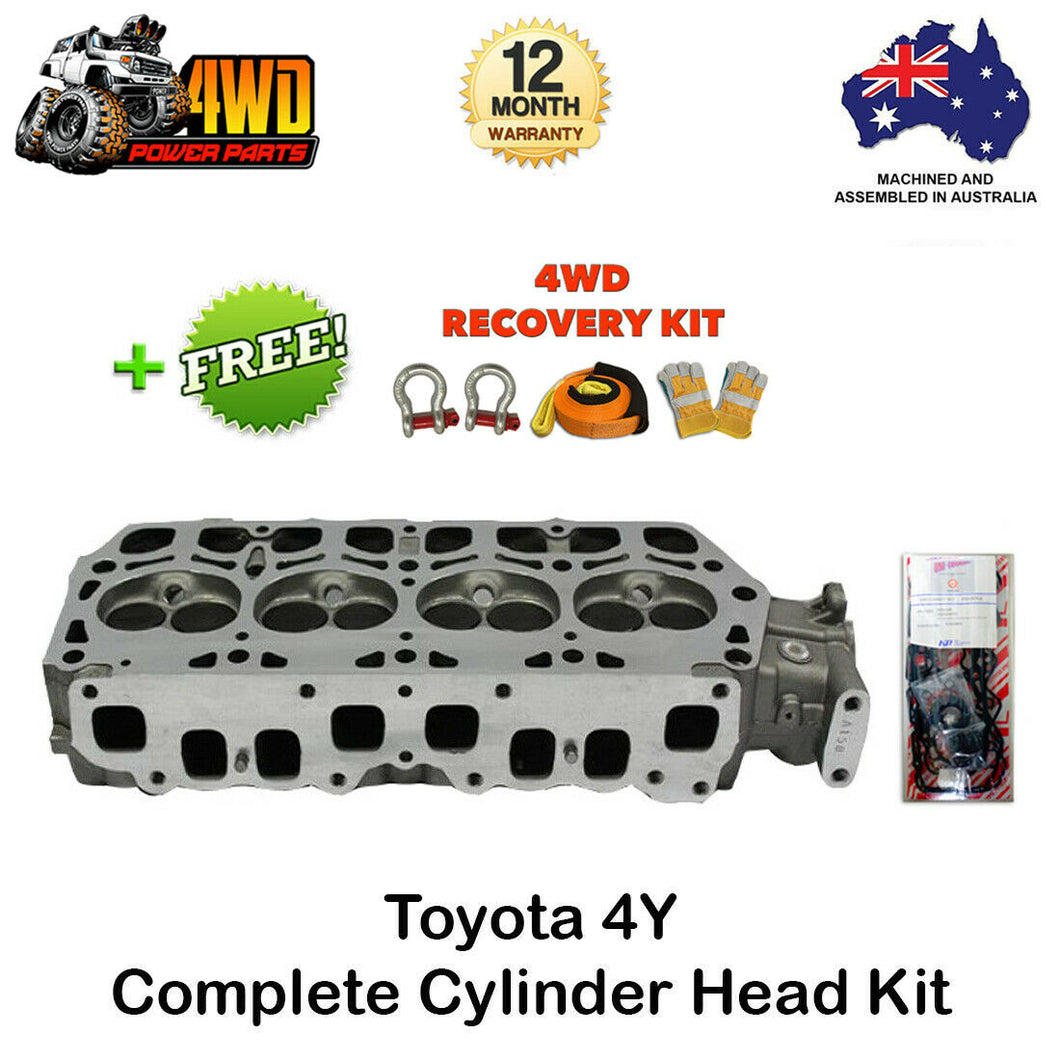 Toyota 4Y Hilux Hiace Cylinder Head Kit 4 Cyl 8V with VRS Gasket + Recovery Kit