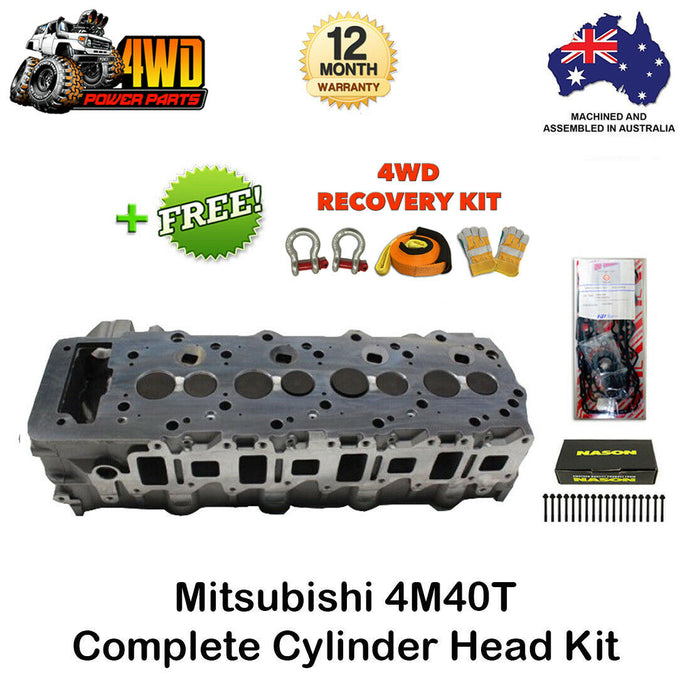 Mitsubishi Triton Pajero 4M40T Cylinder Head Kit 4 Cyl 8v with VRS Gasket, Bolts