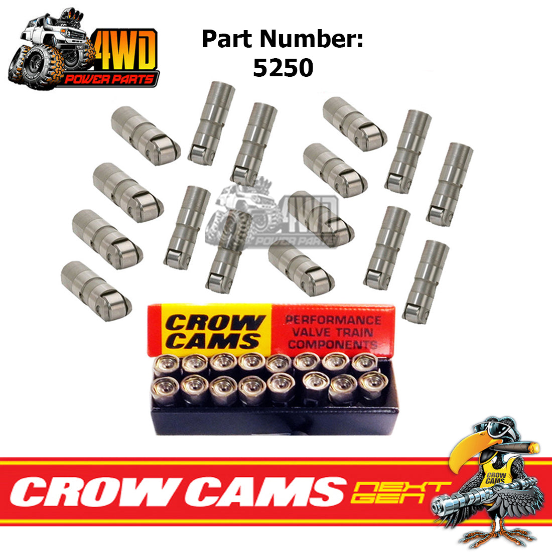Crow Cams Holden V8 LS1 Genuine Hydraulic Roller Lifters Suit LS1, LS2