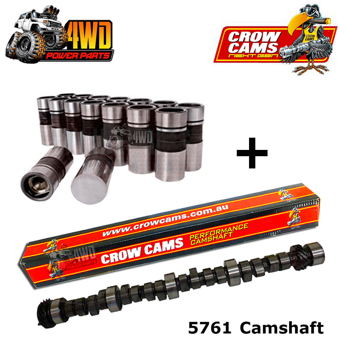 Crow Cams 5761 Camshaft Package Lumpy Idle for Holden V8 253 308 Red B