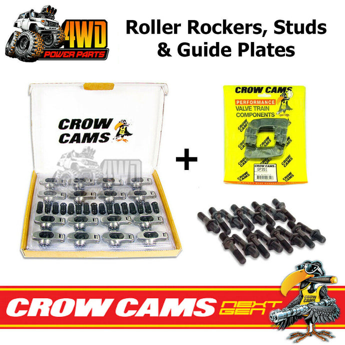 Crow Cams Roller Rockers, Studs & Guide Plates Kit for Ford Cleveland 302 351 V8