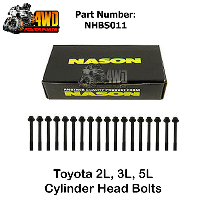 Cylinder Head Bolts for Toyota 2L 3L 5L Hilux Hiace Dyna 4Runner Surf NHBS011