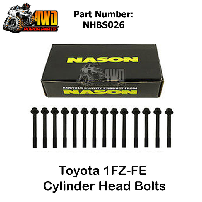 Toyota 1FZ-FE Landcruiser Cylinder Head Bolts Set x14 6 Cyl 24V DOHC - NHBS026