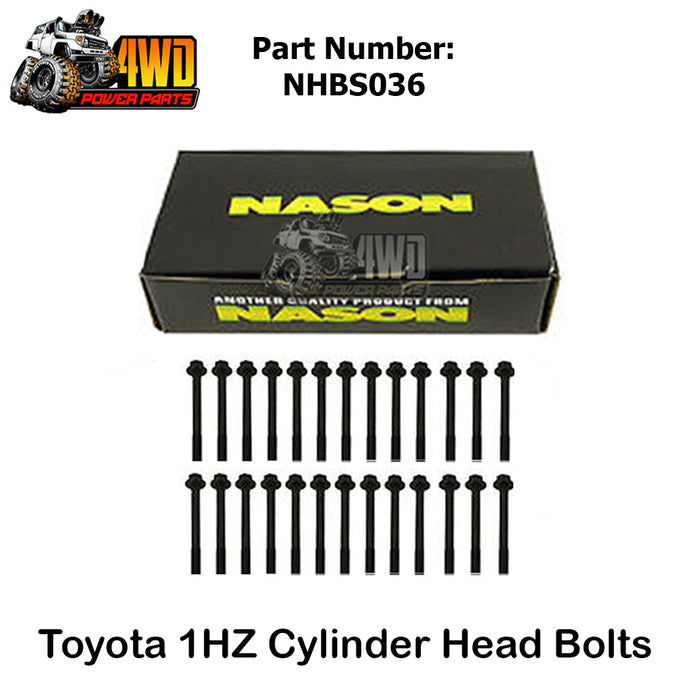 Toyota 70 80 100 1HZ 1HD 1HDT Landcruiser Cylinder Head Bolts Set 6 Cyl NHBS036