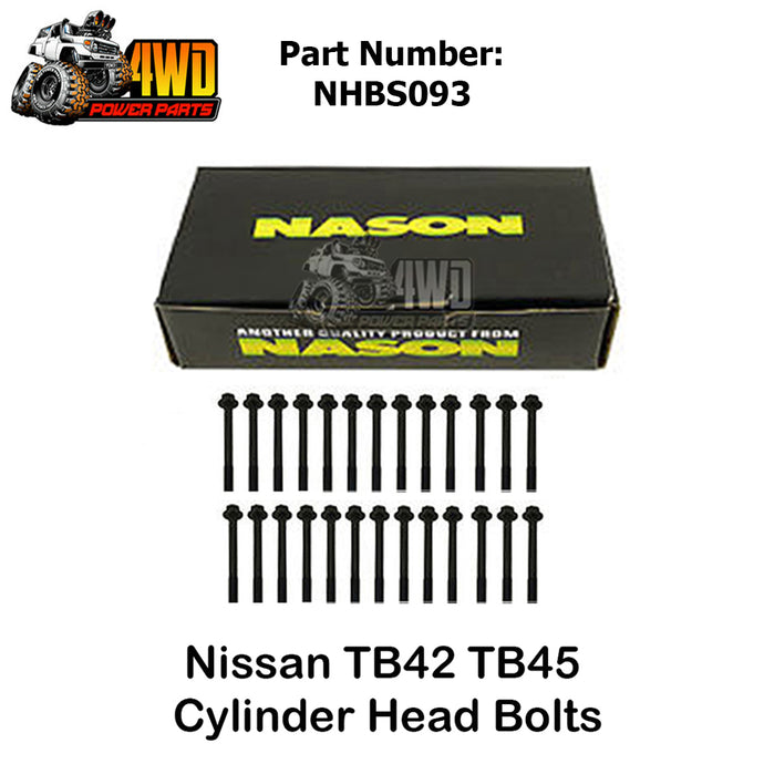 Nissan Patrol Y60 Y61 TB42 TB45 Cylinder Head Bolts Set x26 Maverick - NHBS093