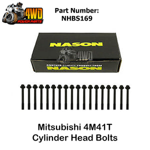 Cylinder Head Bolts Set x18 for Mitsubishi 4M41T Pajero NM NP 4 Cyl 16V NHBS169