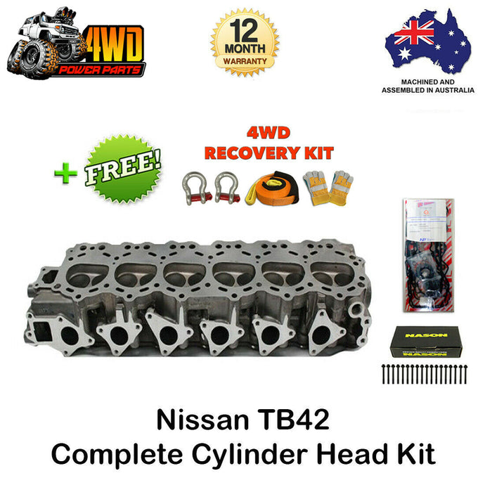 Nissan Patrol GQ TB42 Complete Cylinder Head Kit VRS Gasket, Bolts, Recovery Ki