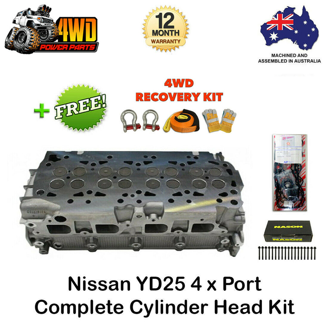 Nissan Navara D40 D22 Pathfinder YD25 4 Port Cylinder Head Kit VRS Gasket Bolts