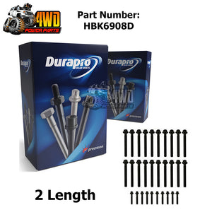 Durapro Cylinder Head Bolts for Holden LS1 LS2 LS3 L76 L98 2004 Onwards 2 Length