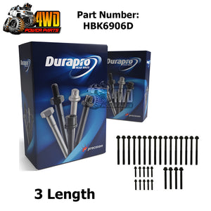 Durapro Head Bolts Set for Holden LS1 LS2 LS3 L76 L98 Up To 2004 - 3 Length