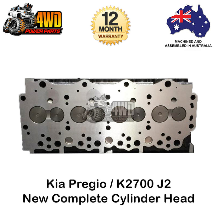 Kia Pregio K2700 J2 Complete Cylinder Head with Valves & Springs 4 Cyl 8V Diesel