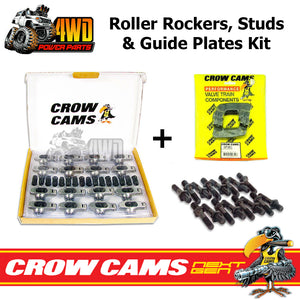 Crow Cams Roller Rockers 3/8" Studs Guide Plates for Ford Windsor V8 289 302 351